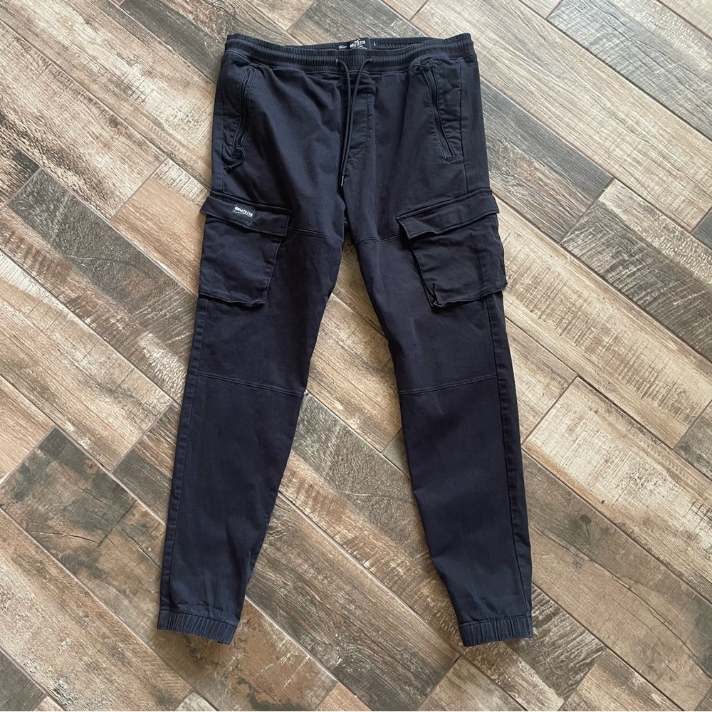 Hollister Black Cargo Joggers